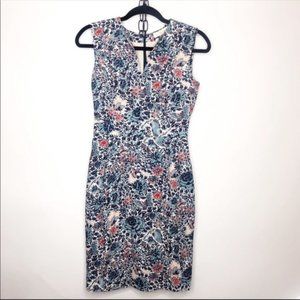 Tory Burch Dress Leila Blue Lake Kyoto Floral 0